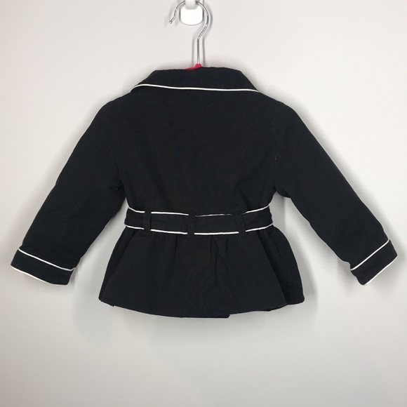 JANIE AND JACK Belted Navy Blue Jacket Coat Baby Infant 12 to 18 Months - Picture 5 of 7